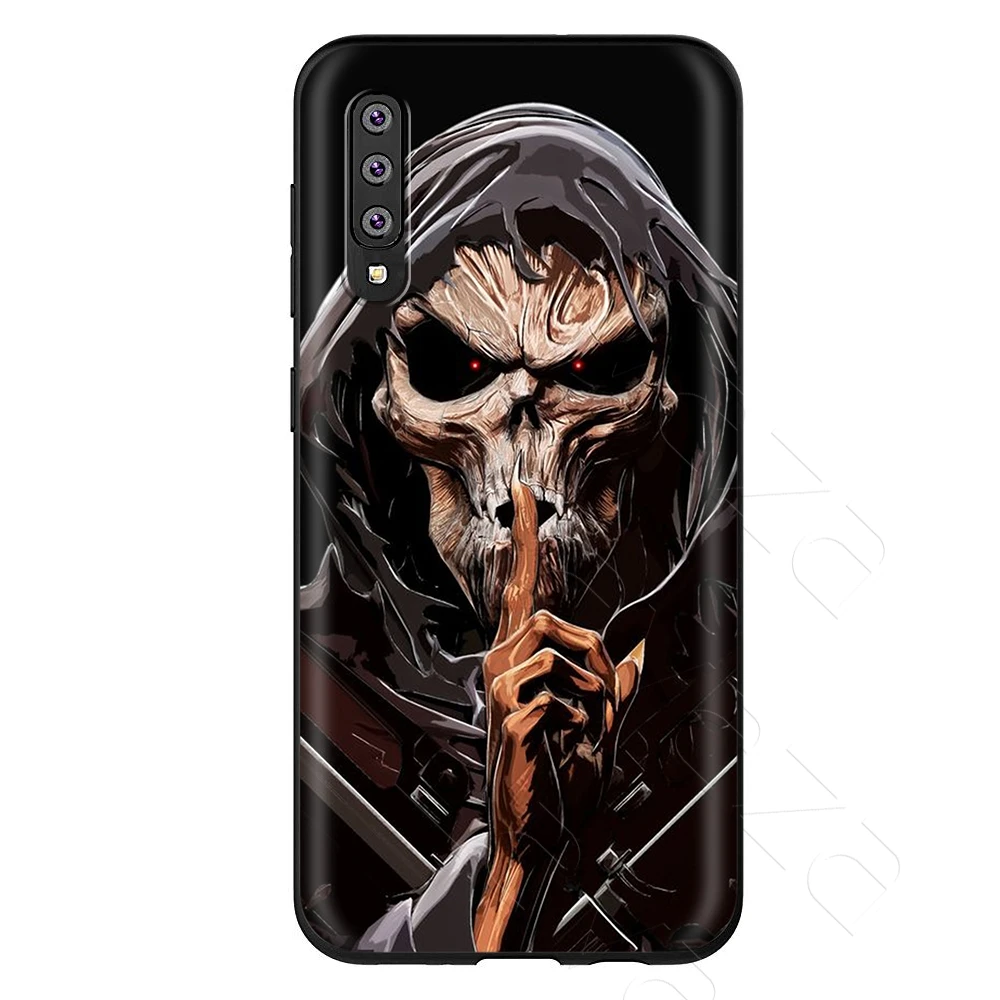 4 Lavaza мрачный смерть с косой Скелет чехол для samsung Galaxy Note 10 плюс A10 A30 A40 A50 A70 M20 A20 A20S A10S A30S A50S - Цвет: 4