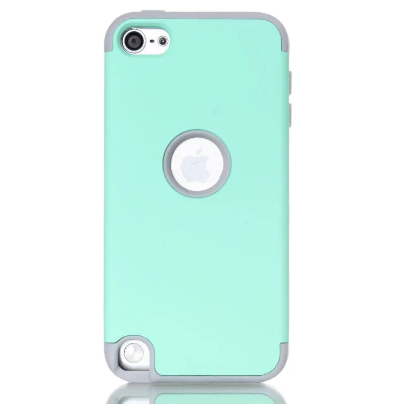 Multi Colors Impact Hard &amp Soft Silicone Hybrid Shockproof Case Cover For iPod Touch 5 6th Generation w/Screen Film+Stylus Pen |