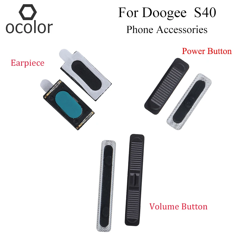 Ocolor Для Doogee S40 наушник кнопка включения и выключения питания запасные части для Doogee S40 Кнопка громкости запасные аксессуары для телефонов