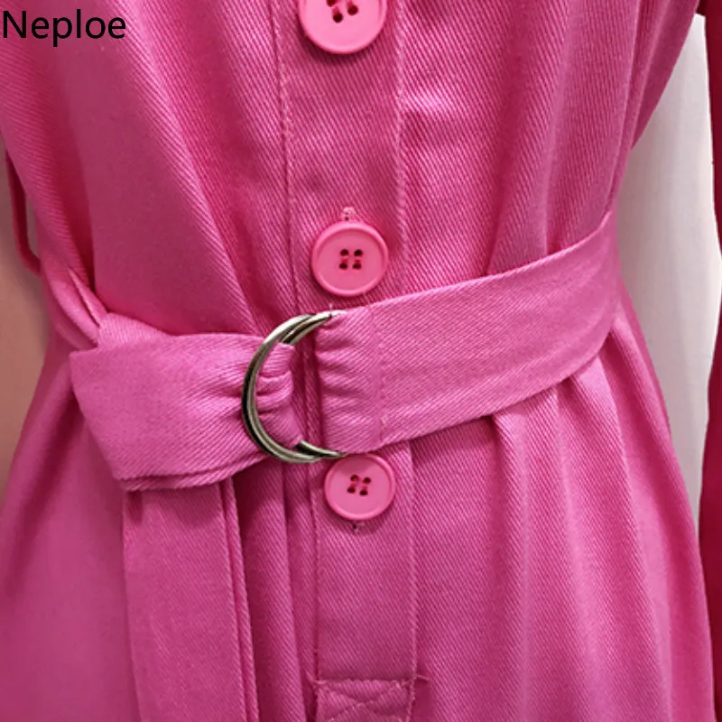 Neploe женский комбинезон 2019 однотонный однобортный для новорожденных с длинными