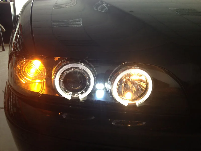 Для BMW 5 Series E39 520 523 525LI 528 530LI 535LI фары 1995 2003 ангельские глазки|for bmw|eyes angelheadlight angel eyes |