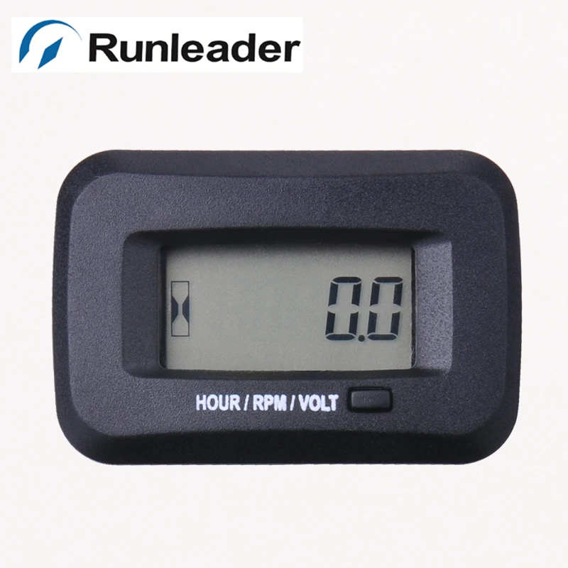 Runleader Tach счетчика Тахометр Вольтметр для газовых Двигатели автомобиля 2/4 ход