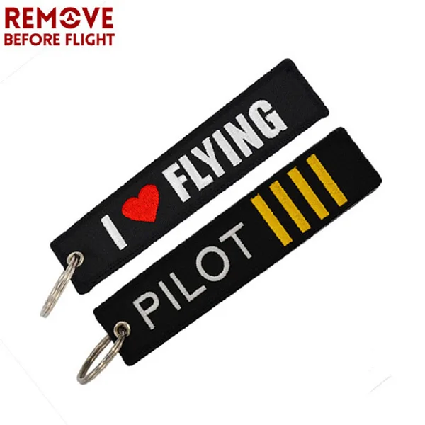 2PCS Remove Before Flight байкерские брелок сердцебиение Чемодан тег portachiavi вышивка брелок chaveiro для мотоцикла брелки для ключей комплект из 2 предметов - Название цвета: 2PCS