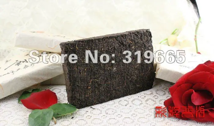 Wholesale 2004 bu lang mountain puer ripe brick 250g+Secret Gift+free shipping |