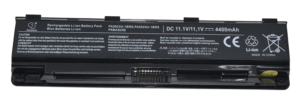 Golooloo 6 ячеек ноутбук Батарея для Toshiba PA5024U-1BRS спутниковый S850 s875 s875d S850D S855 S855D S840D S845 S845D S870D S870