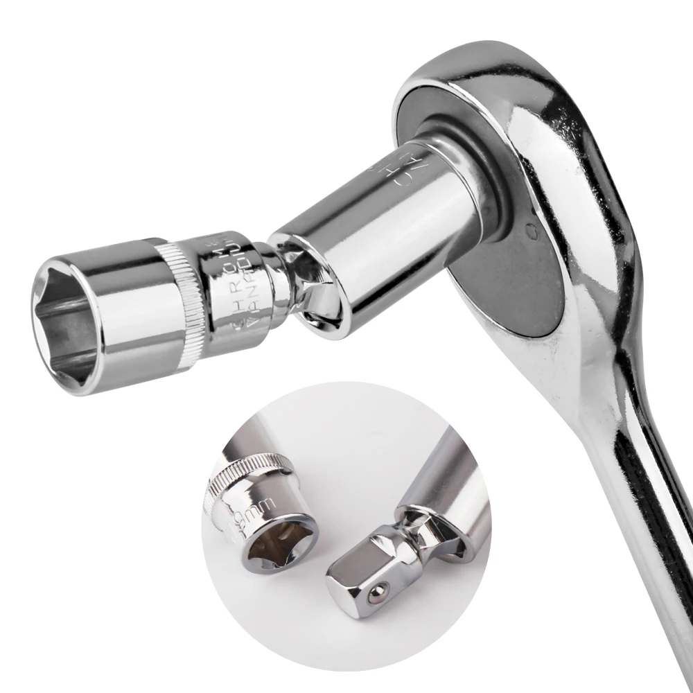 Хром-ванадиевая сталь универсальный шарнир набор трещотка угол удлинитель бар