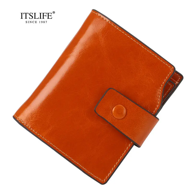 Itslife женские кошельки из натуральной кожи, RFID Блокировка, дизайн, высокое качество, модный женский кошелек, держатель для карт, короткий клатч