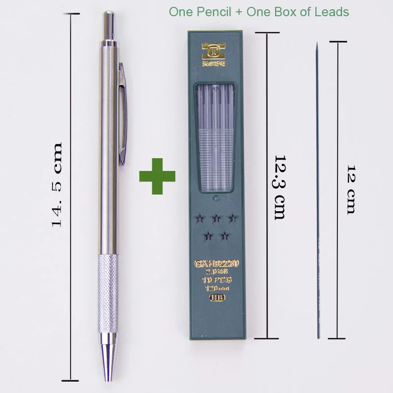 2 0 мм металлический держатель механического чертежа карандаш для рисования
