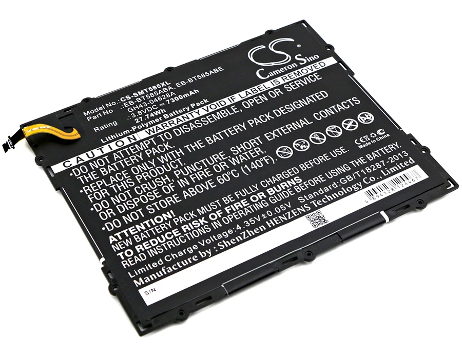 Аккумулятор Cameron Sino 7300 мАч для телефона Samsung телефон T580 T585 T585C T585M T587 T587P|Батареи