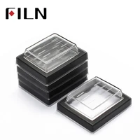 5 pcs 25x32mm mounting hole rectangle clear silicone waterproof protect cover rectangle cap for kcd rocker switches
