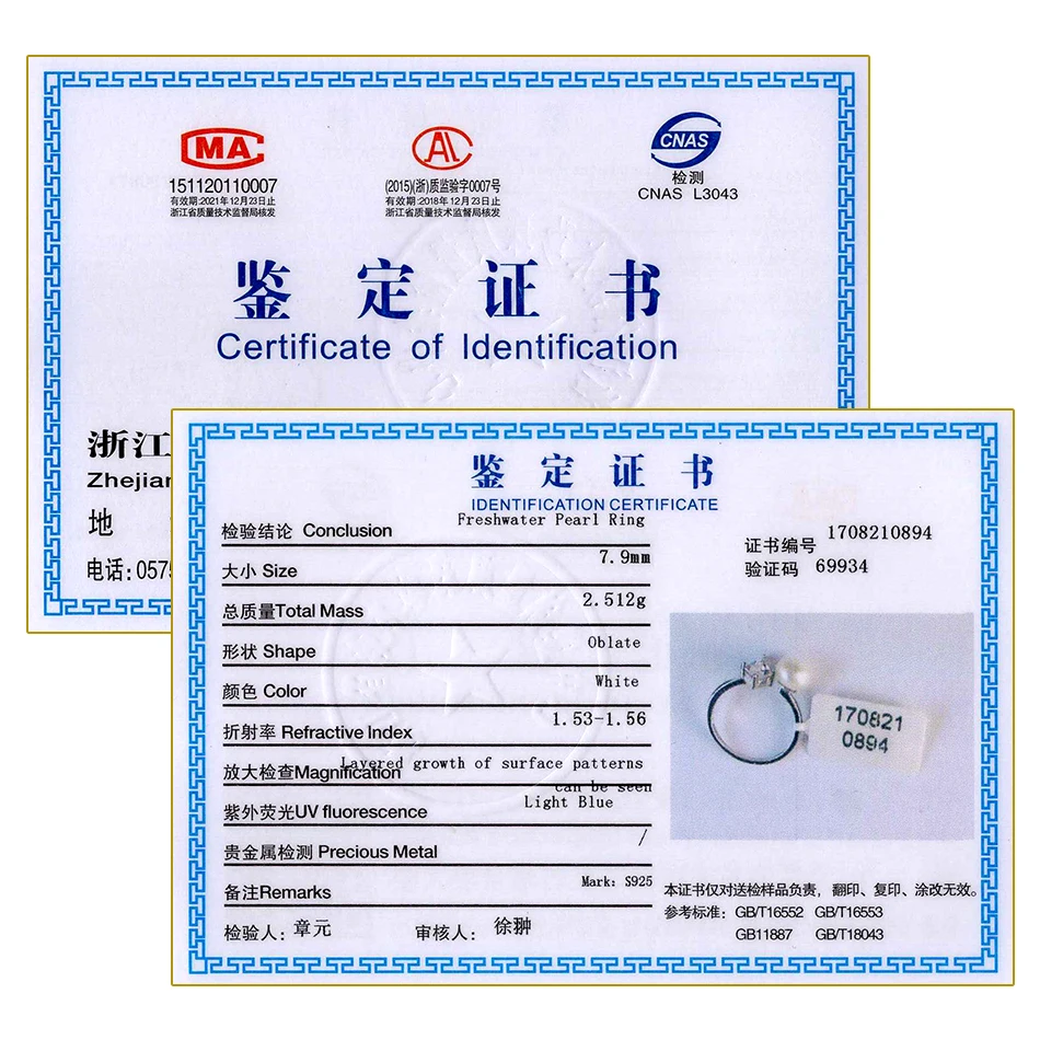Фейге Оптовая пресноводного жемчуга Кольца стерлингового серебра 925 инкрустация