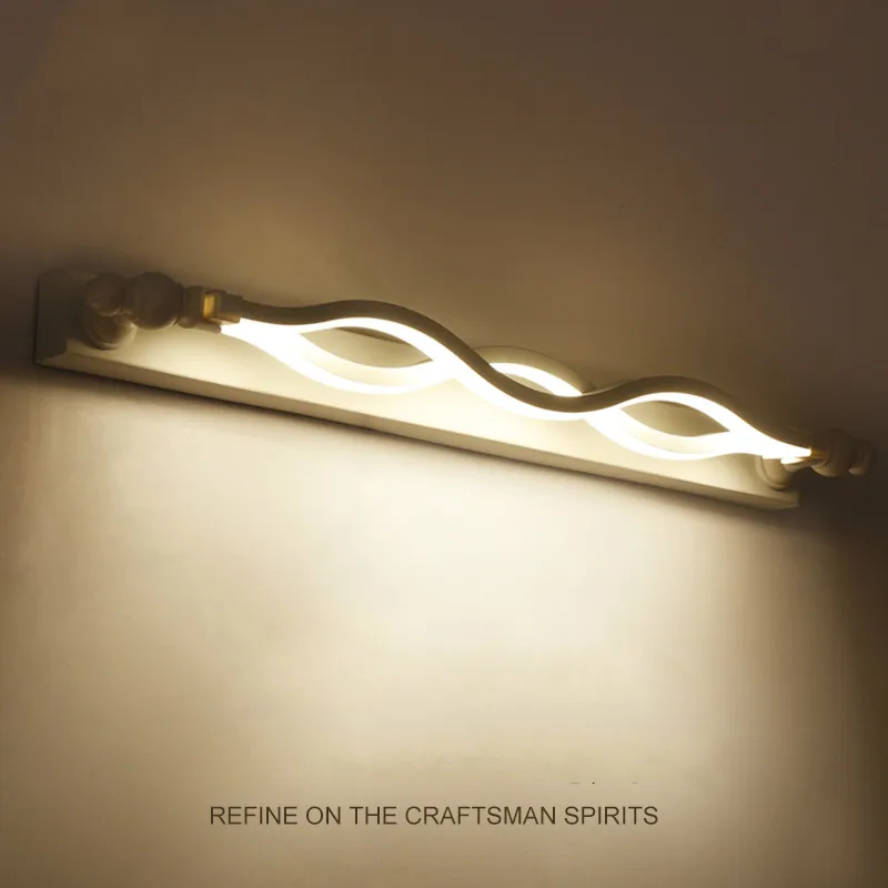 

Free punching LED mirror headlights simple European modern bathroom angled makeup wall lamp WF419943