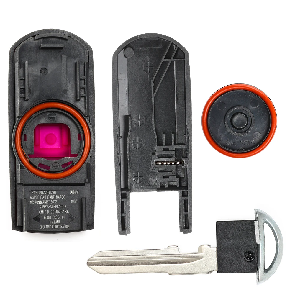 Запасная часть для чехла Keyecu дистанционный смарт ключ Брелок Shell 2 + 1 кнопка Mazda 3 CX