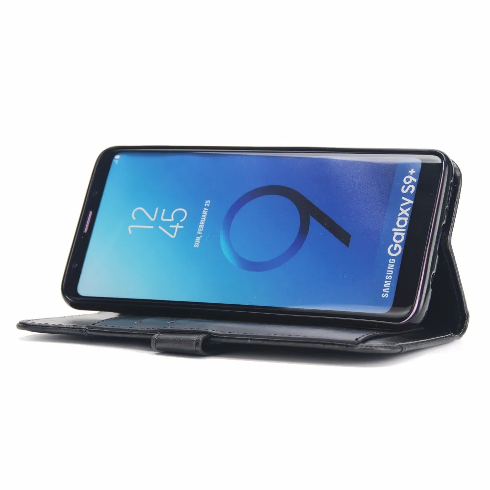 Чехол для телефона samsung Galaxy S5 S6 S7 edge s8 s9 plus note 5 note8 note5 слоты карт роскошный флип
