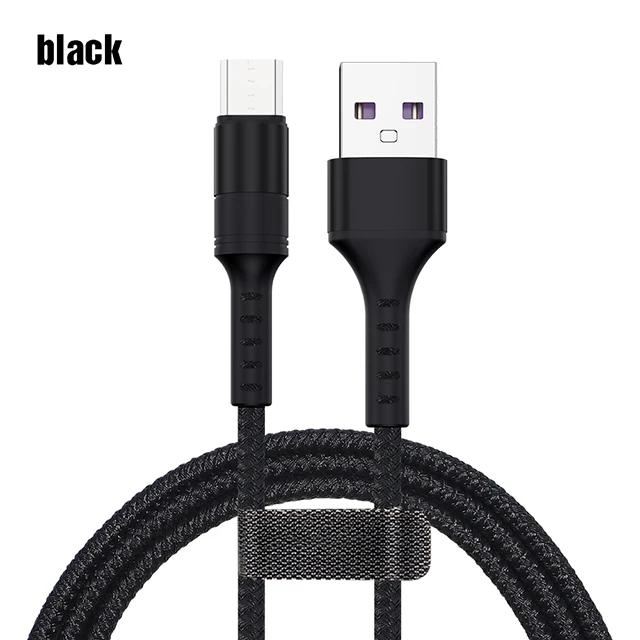 Black 2 м Micro USB кабель для samsung S7 QC3.0 Быстрая зарядка кабель для Xiaomi Note 5 Pro Microusb Android телефон кабели 3A Быстрая зарядка - Цвет: Black