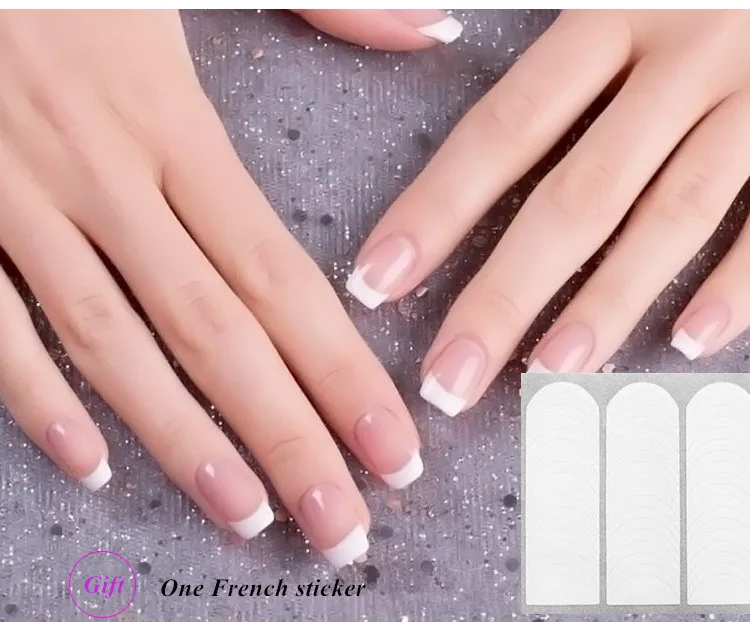 26 шт./компл. дамы ногтей гель модель Клип Маникюр края клей влагозащищенная