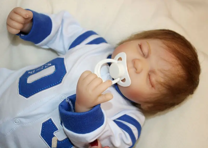 20 &quotМальчик reborn baby dolls модные силиконовые детские куклы хлопок тело ручной