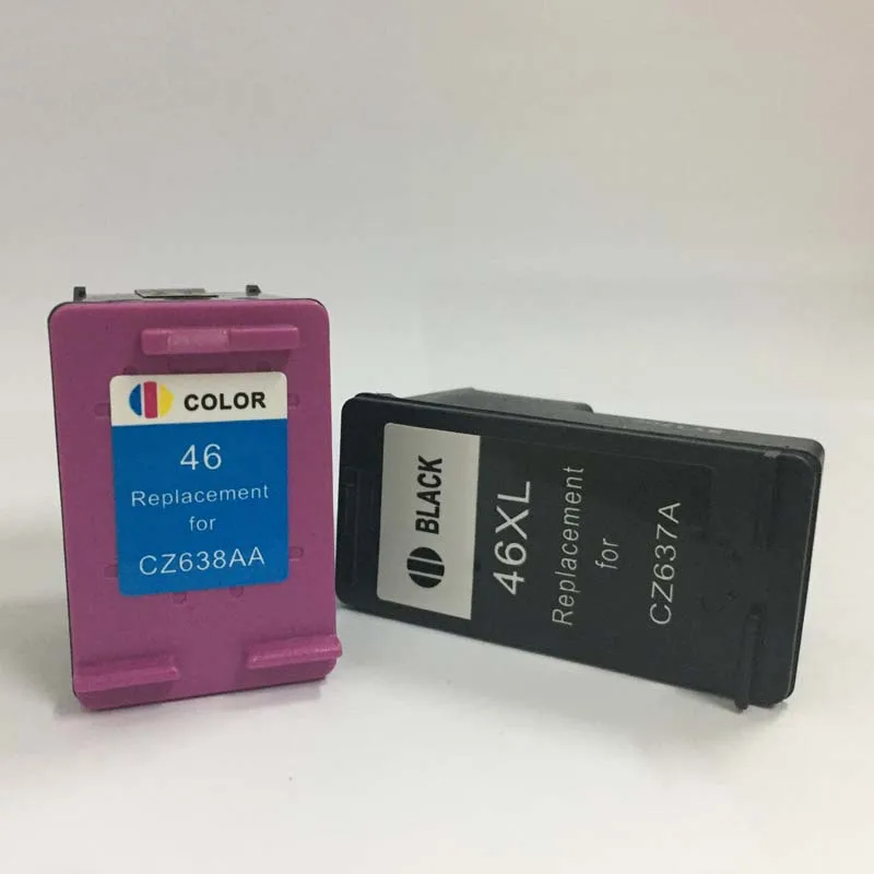 

Einkshop compatible Ink Cartridge 46xl replacement for hp 46 46xl for DeskJet 2020HC 2520HC 2025HC 2029 2529 4729 printer CZ637A
