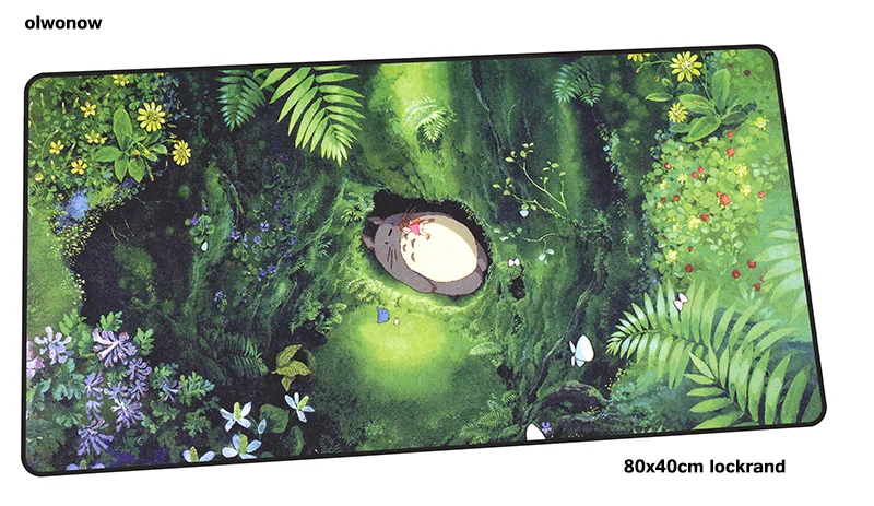 Totoro коврик для мыши 80x40 см горячая Распродажа коврики для мыши лучший игровой коврик для мыши геймер locrkand Большие персонализированные коврики для мыши Клавиатура ПК pad