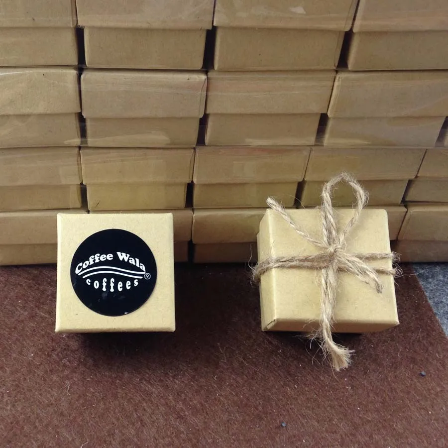 Новинка 2015 коробка для колец из крафт-бумаги высокого качества 100 шт./лот (при