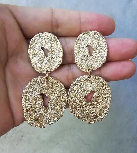 Timeless Wonder Geo Disc Statement Drop Earrings for Women Party Punk Top Rock Neat Rarest Stunning Ins Prom Drama Queen 2562 | Украшения и