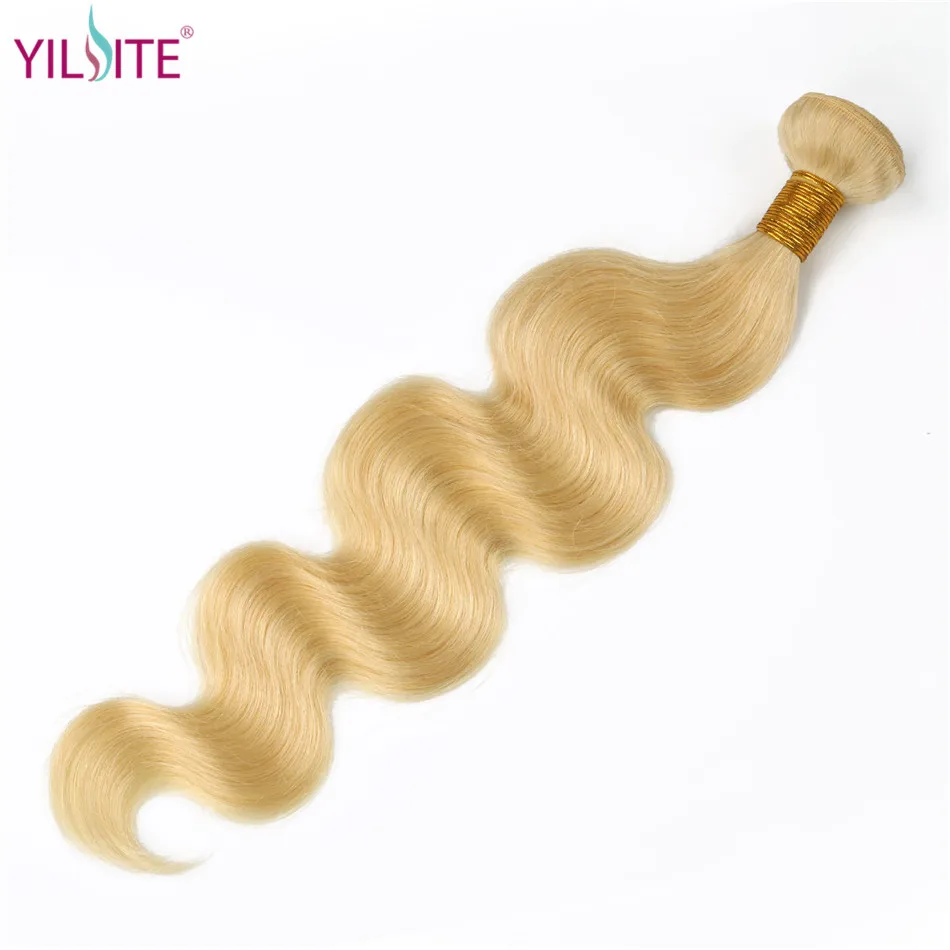 YILITE, 613, медовые, светлые пряди, объемные, волнистые, индийские волосы, вплетаемые пряди, волосы remy для наращивания, 1/пряди, от 10 до 28 30 дюймов