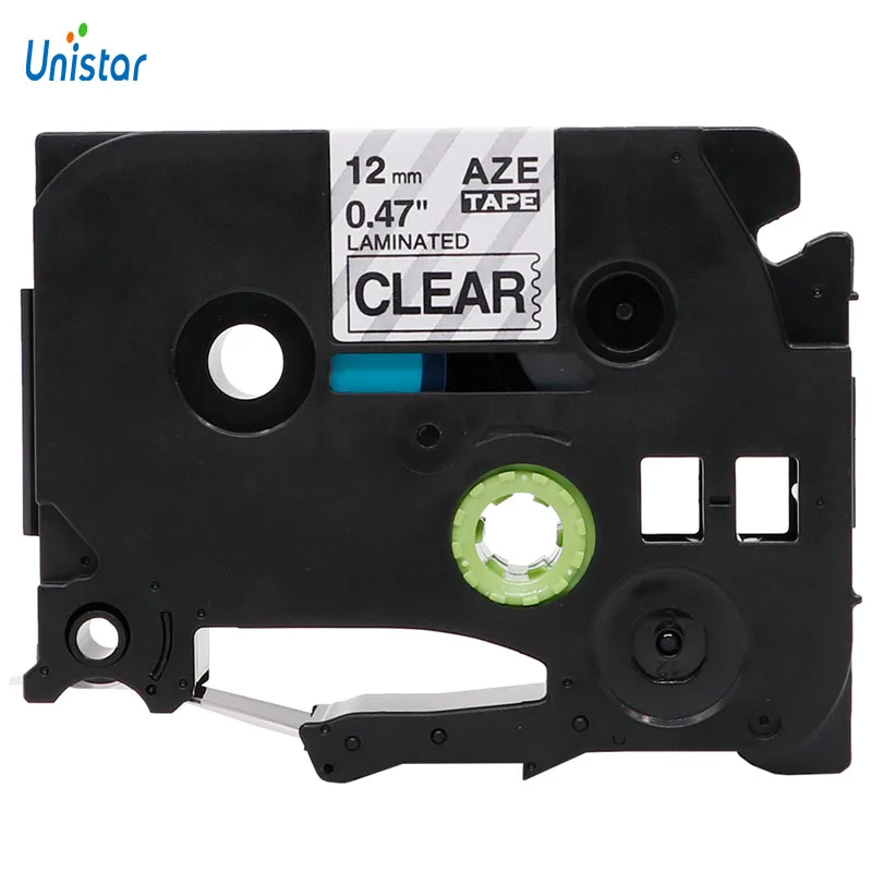 Unistar TZe 131 12 мм Совместимость для Brother P touch ленты черный на прозрачном