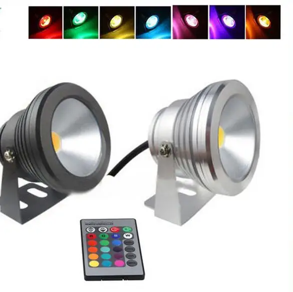 12 В 10 Вт RGB подводный IP68 Светодиодный прожектор лампа для бассейна свет аквариума