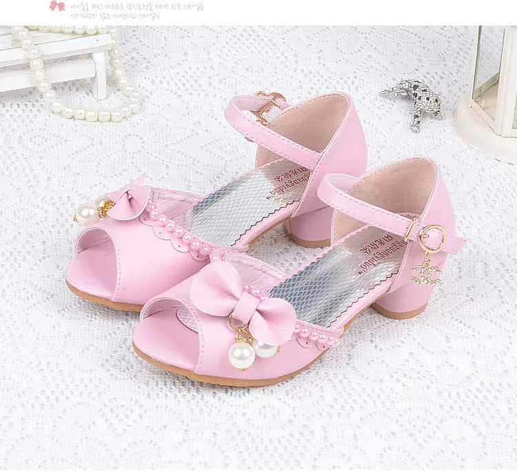 2017 г. Новые летние сандалии принцессы для девочек корейские Детские свадебные на
