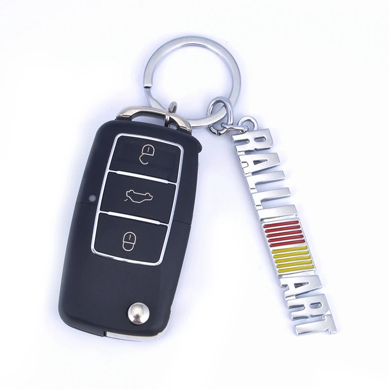 30/50/100PCS Car Kaychain keyring for Mitsubishi ralliart Lancer 9 10 Asx Outlander Pajero L200 Styling Key Chain Ring | Автомобили и