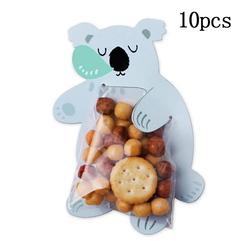 koala candy bag 12 шт. бумажные подарочные пакеты в виде единорога, упаковка для конфет в западном стиле, вечерние подарочные пакеты на день рождения, маслостойкая упаковочная сумка - Цвет: koala candy bag