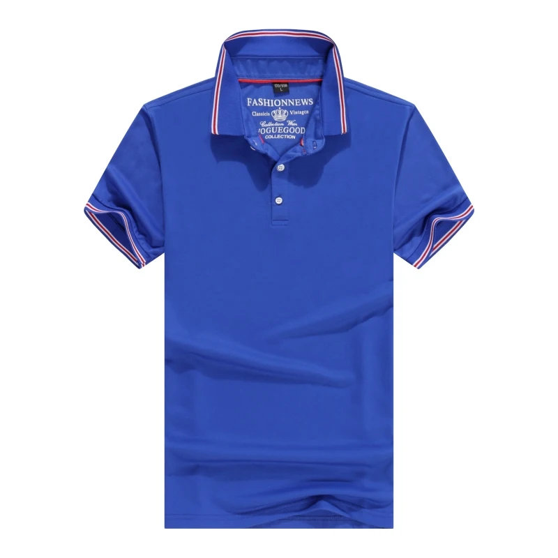 Royal blue Хлопок, повседневные мужские рубашки поло, мужские дизайнерские рубашки поло с коротким рукавом, уникальный дизайн и принт, унисекс топы поло - Цвет: Royal blue