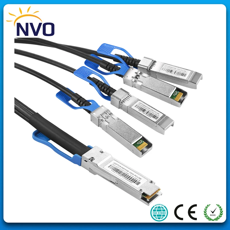100 г QSFP28 медный кабель прямого подключения 4SFP 100G CU2M 30AWG 2 м Пассивный Twinax DAC|twinax
