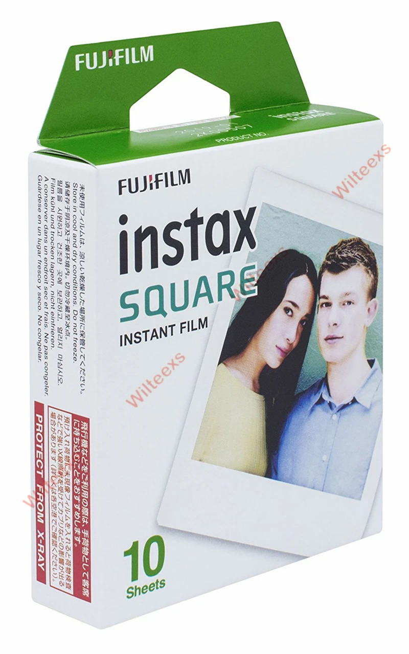 Fujifilm Instax квадратный мгновенный белый край пленка 10 листов для Instax квадратный SQ10 Гибридный формат share SP-3 SQ6 мгновенная камера