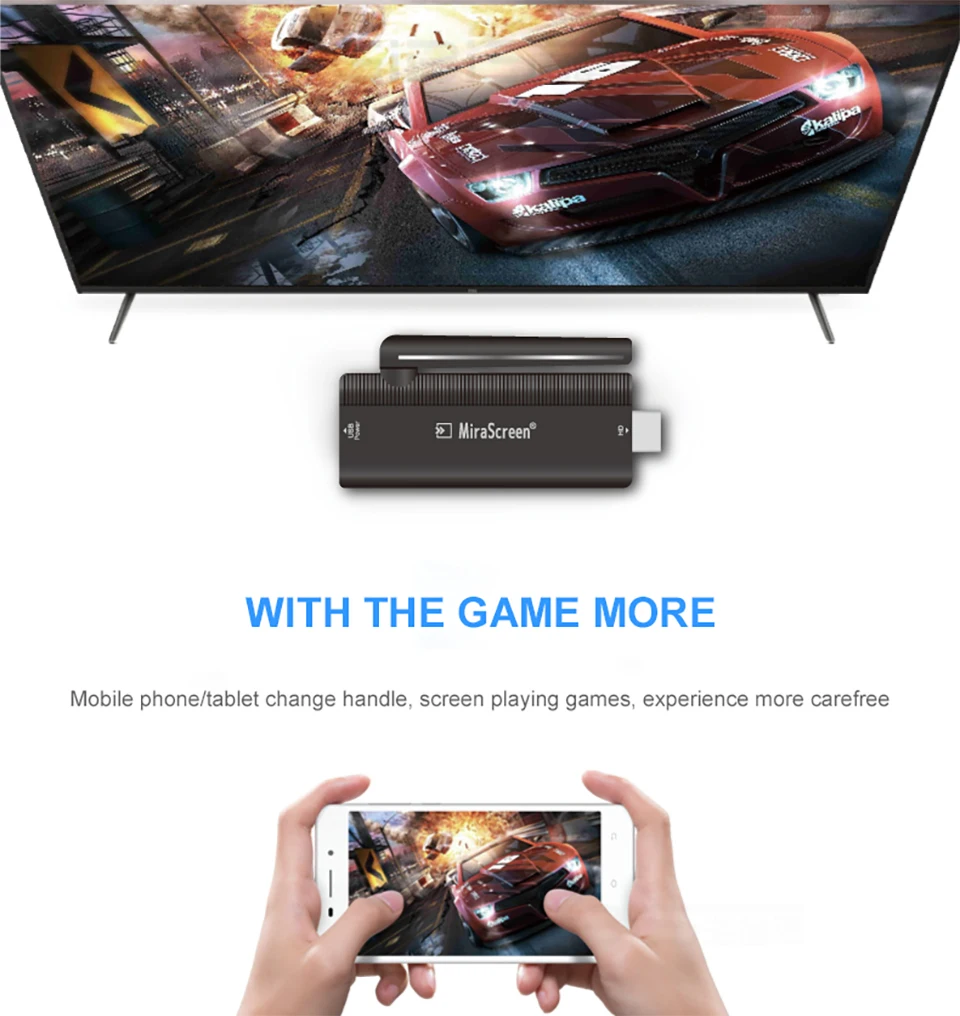 MiraScreen B4 беспроводной HDMI wifi Дисплей донгл 2,4 ГГц Wifi Full 1080Pedia ТВ-Палка Поддержка android ios Miracast Airplay DLNA