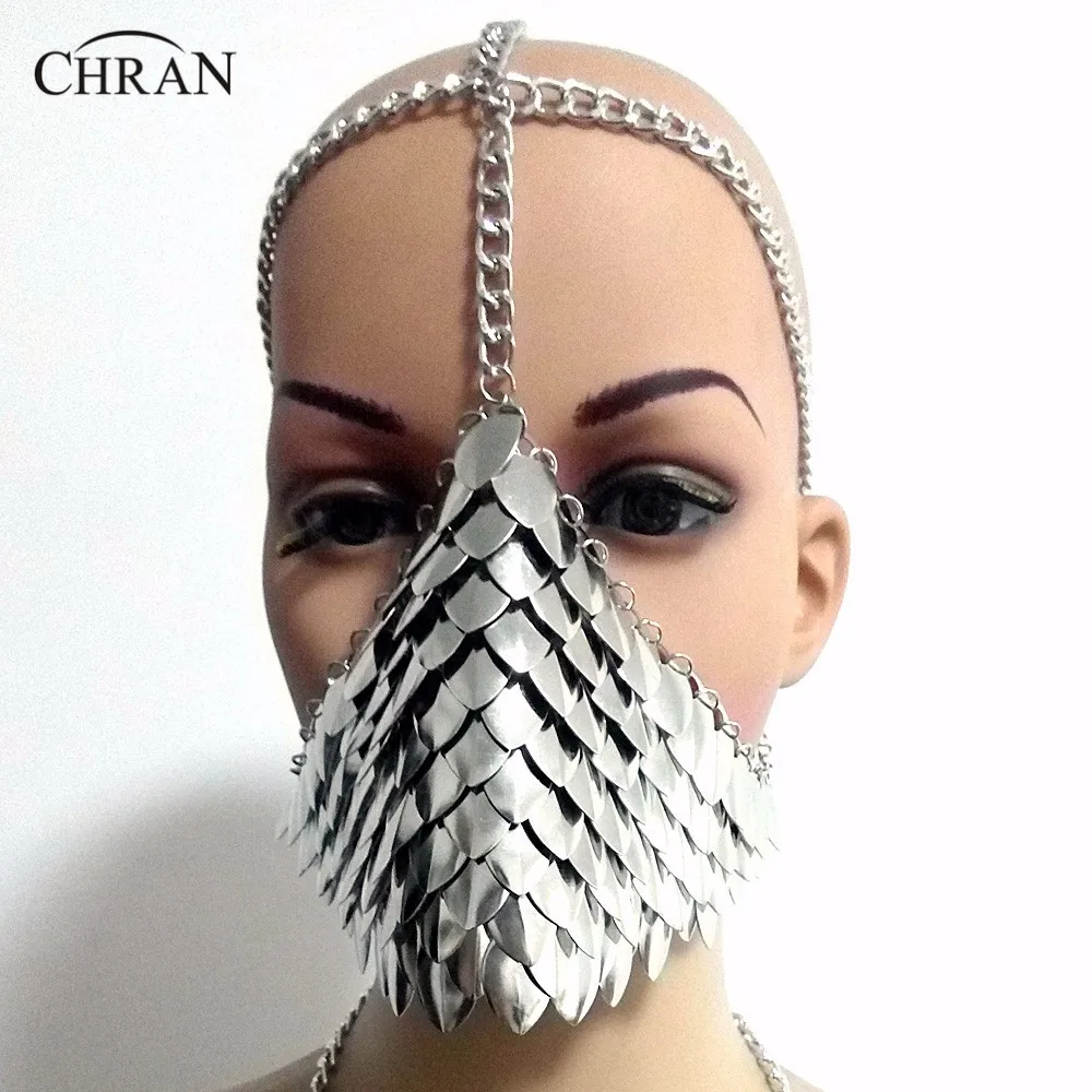 Chran, сексуальный бюстгальтер-цепочка, роскошная мода, для женщин, панк, многослойная металлическая цепочка на голову, ювелирное изделие, повязка на голову, набор для тела, ювелирные изделия CRBJ807