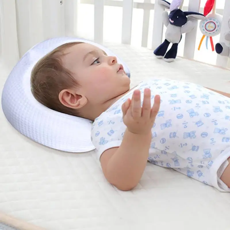 

Breathable Infant Anti Roll Pillow Sleeping Head Shaping Cushion Baby Care