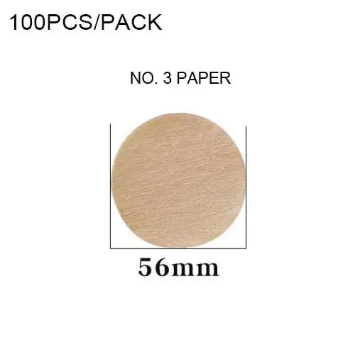 No.3 Coffee Filter 100 шт., японский Круглый бумажный фильтр для кофе, Moka Pot, фильтр для кофе, круговой, ручной залив, кофейные инструменты № 3/№ 6/№ 9 - Цвет: No.3 Coffee Filter