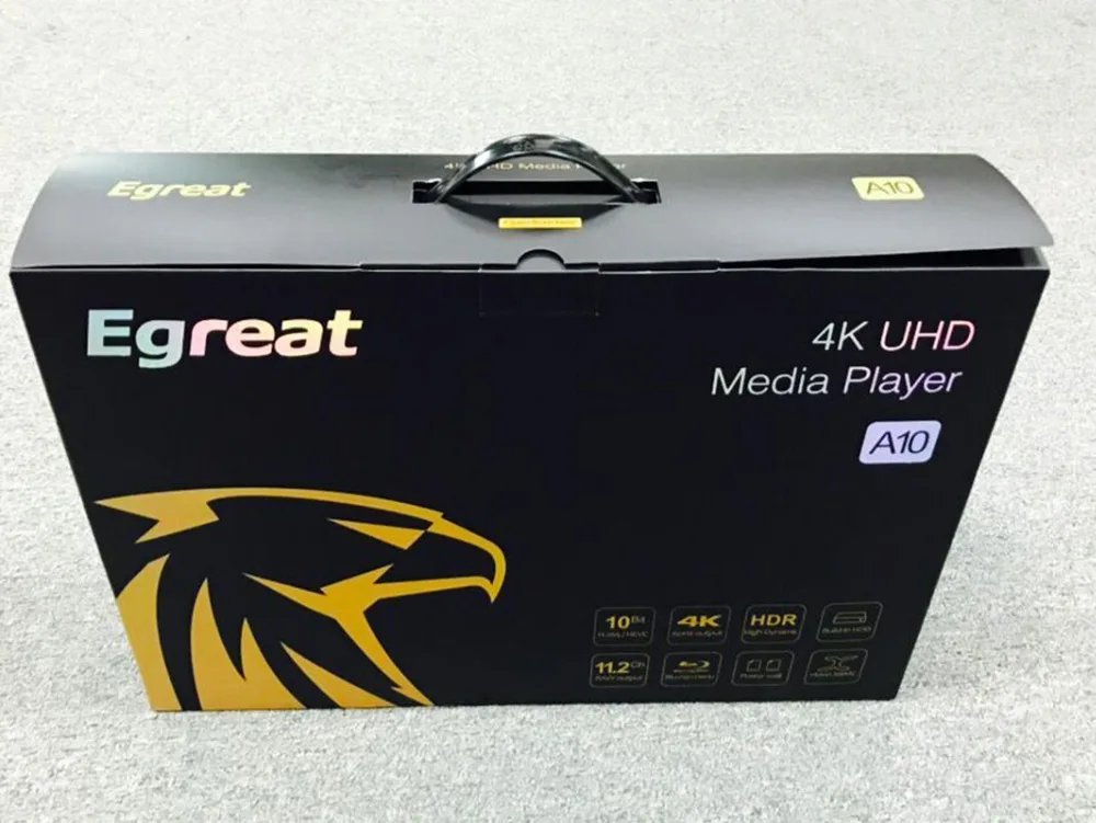 Egreat A10 4K UHD Smart Android tv Box медиаплеер Hi3798CV200 16 Гб AC wifi гигабитная LAN HDR10 Blu-Ray 3D Dolby ATOMS DTS VIDON