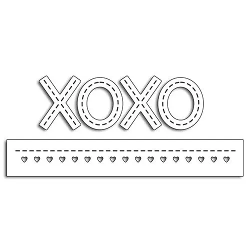 День Святого Валентина Ститч XOXO сердце металлические штампы трафареты для