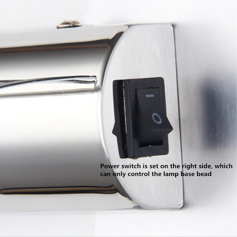 Светодиодный настенный светильник с поворотной ручкой из нержавеющей стали