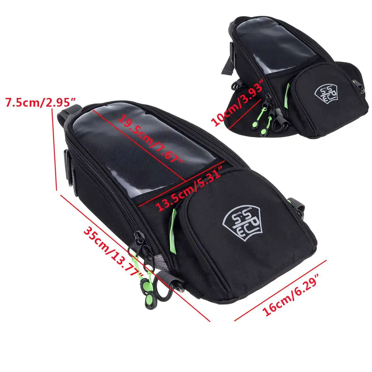 

Motorcycle Oil Fuel Tank Bag Tool Bag Saddlebags Magnetic Waterproof For Phone GPS Keys