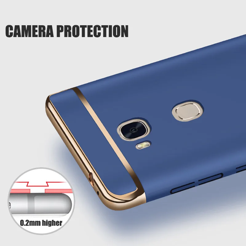 Жесткий чехол для huawei Honor 5X Полная защита корпус матовая задняя крышка бампер