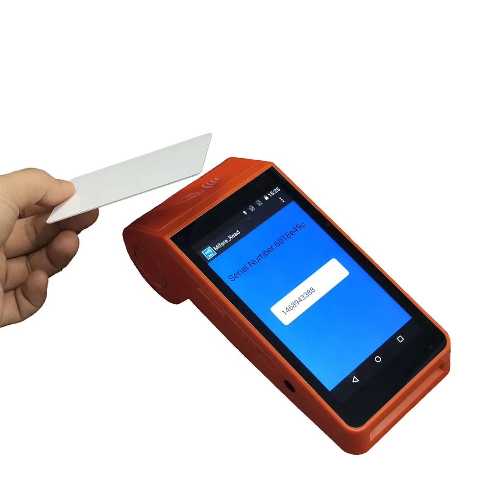 13% скидка портативный Pos терминал 4g Android с термопринтером Поддержка 1D/2D