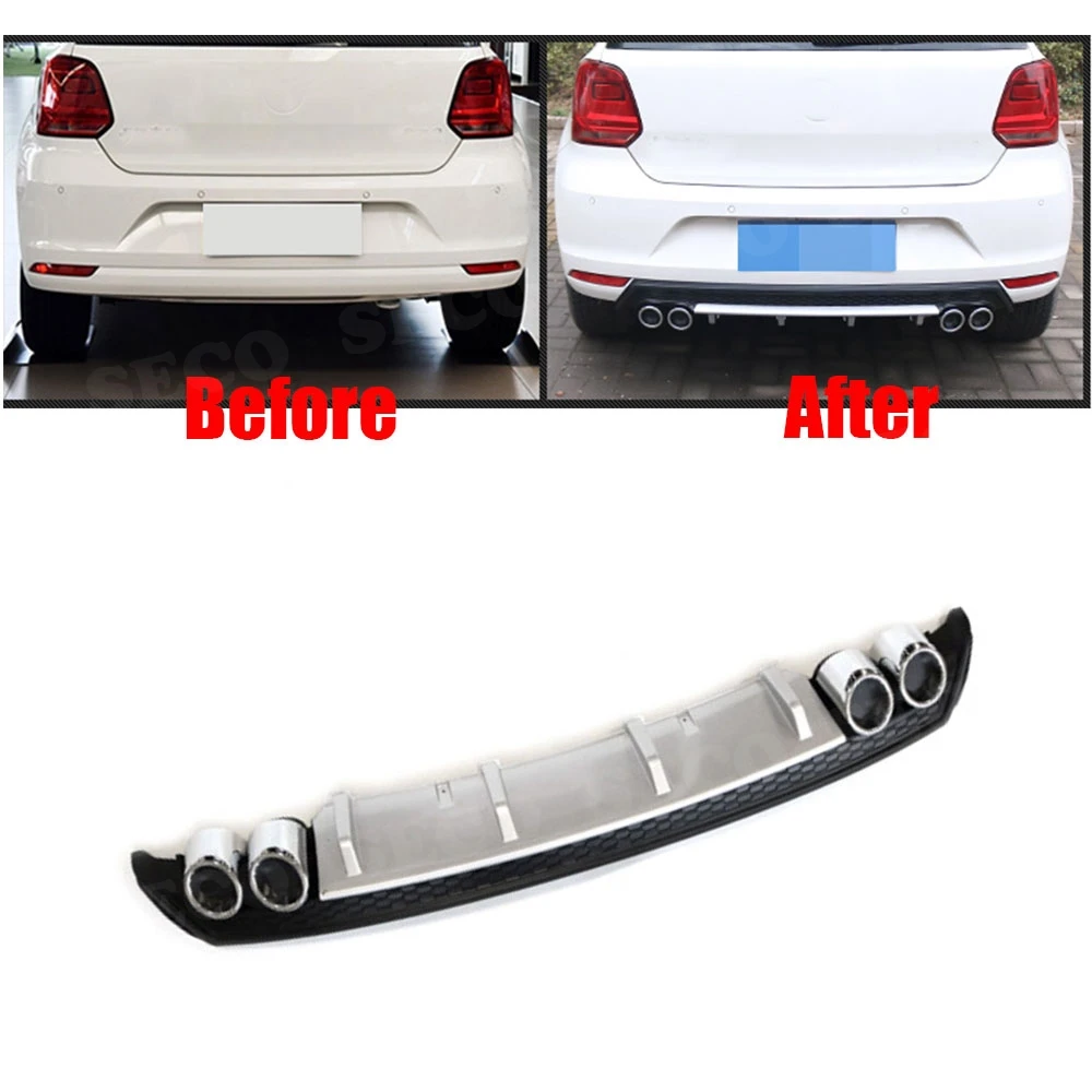 Высокое Качество PP задний спойлер для Volkswagen VW Polo Standard 2014 2018 накладка