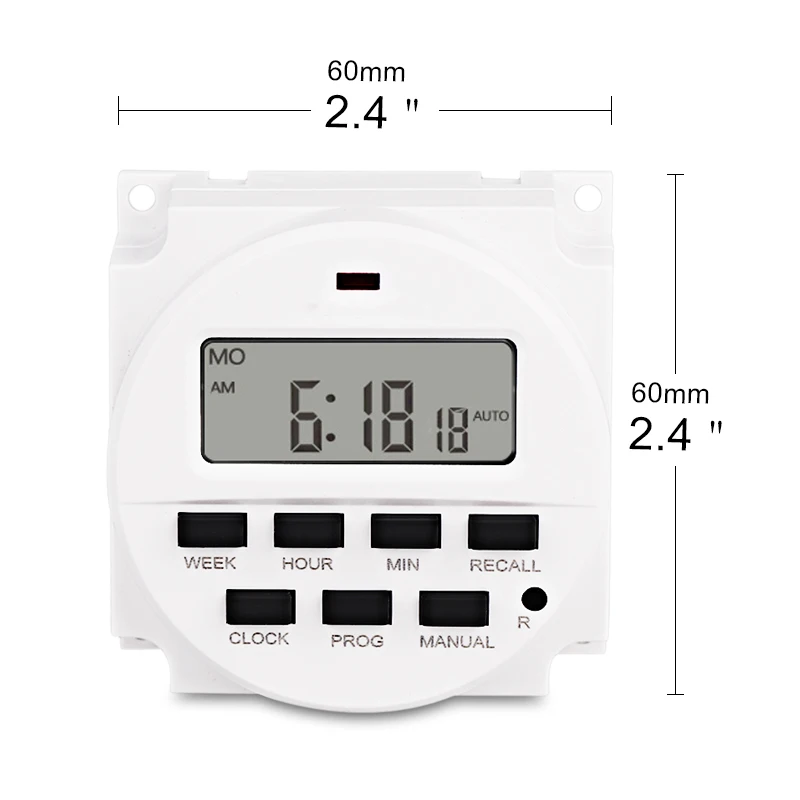 LEDSMITH AC 220/110V DC 12V lcd цифровой дисплей умный таймер питания 7 дней программируемый таймер переключатель Встроенный перезаряжаемый аккумулятор