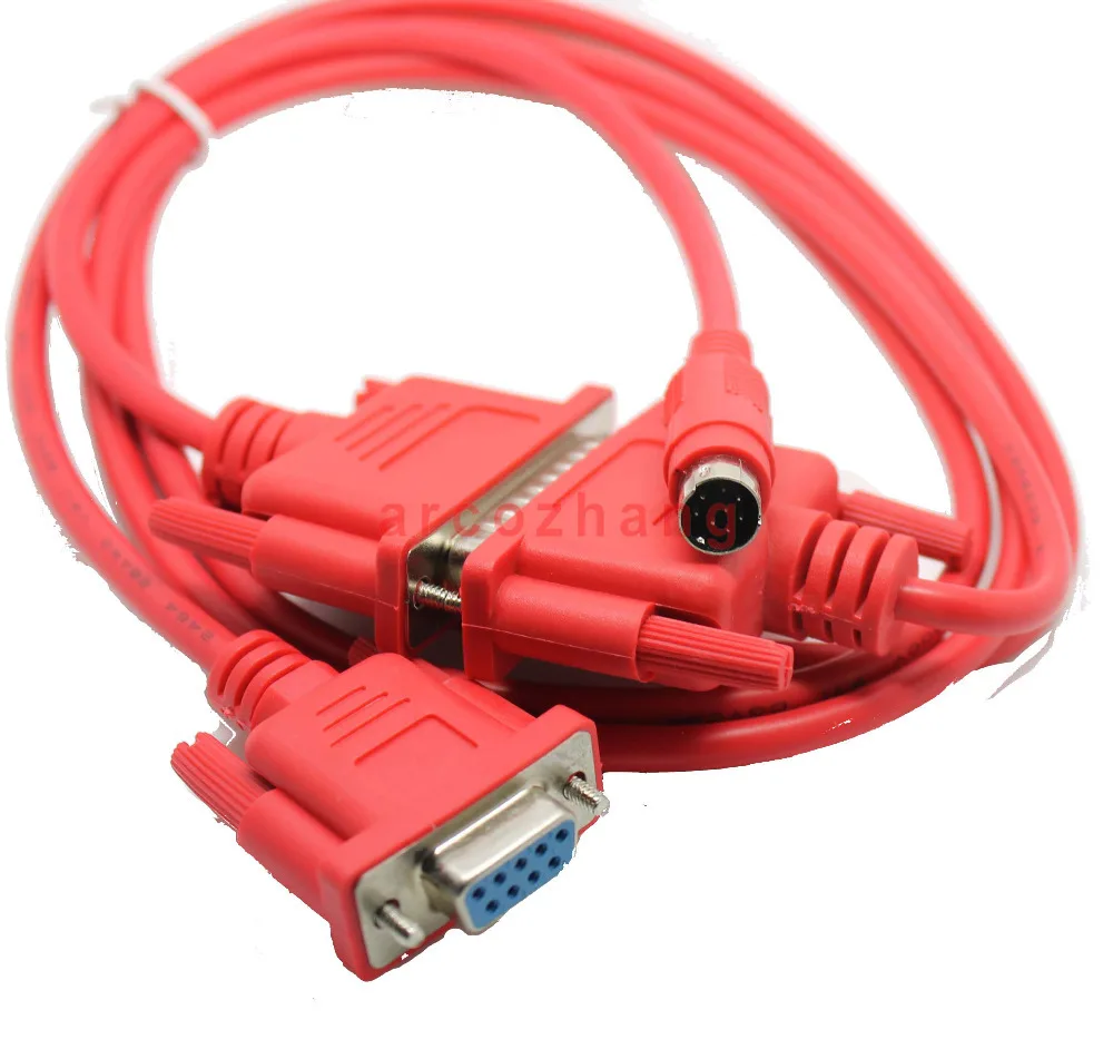 SC09 ПЛК кабель цвет красный программируемый для FX и A series PLC|cable silver|cable testercable pc |