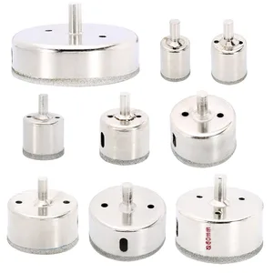 Алмазное сверло 25 мм-100 мм, алмазные инструменты, кольцевая пила для стекла, мрамора, гранита, кварцевого фарфора, керамики, электрический сверлильный инструмент