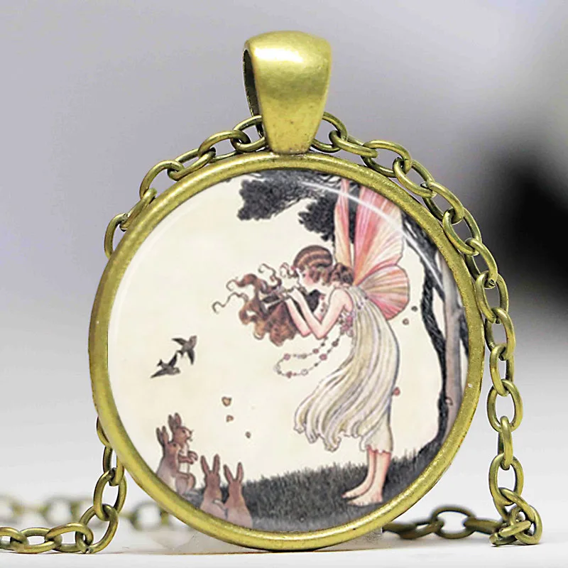 Бесплатная доставка музыкальное сказочное ожерелье Лесной Феи кролики фантазия