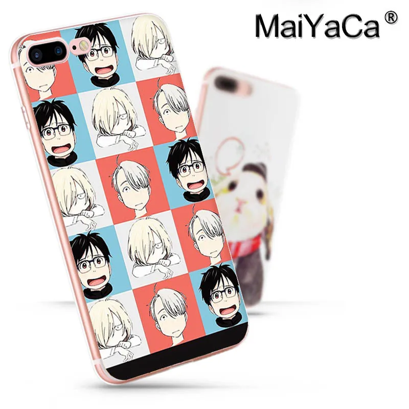 MaiYaCa yuri on ice amine прекрасный мягкий tpu чехол для телефона iPhone 8 7 6S Plus X XS MAX XR 5S SE 11pro max |